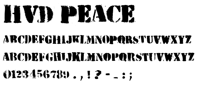 HVD Peace font
